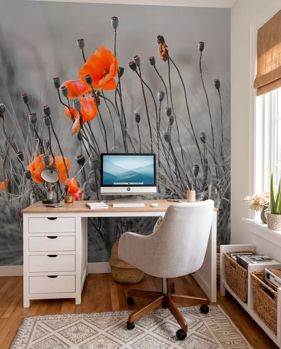 Wall Mural Photo Wallpaper Field poppies u53411