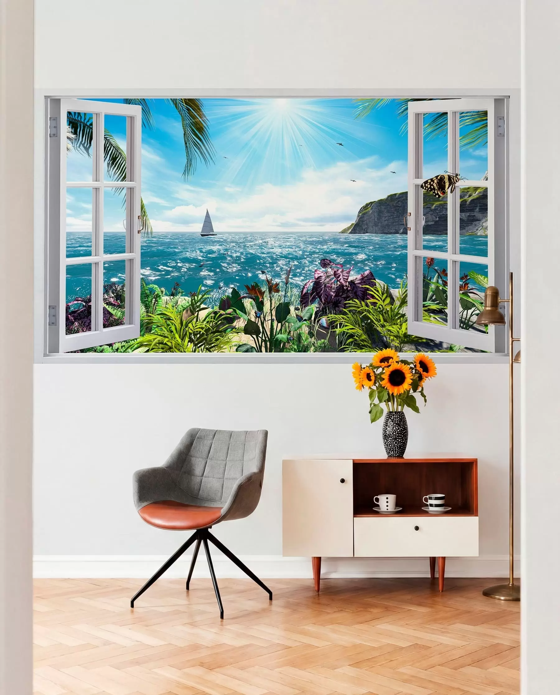 wall murals Open Window to the Bay u54608