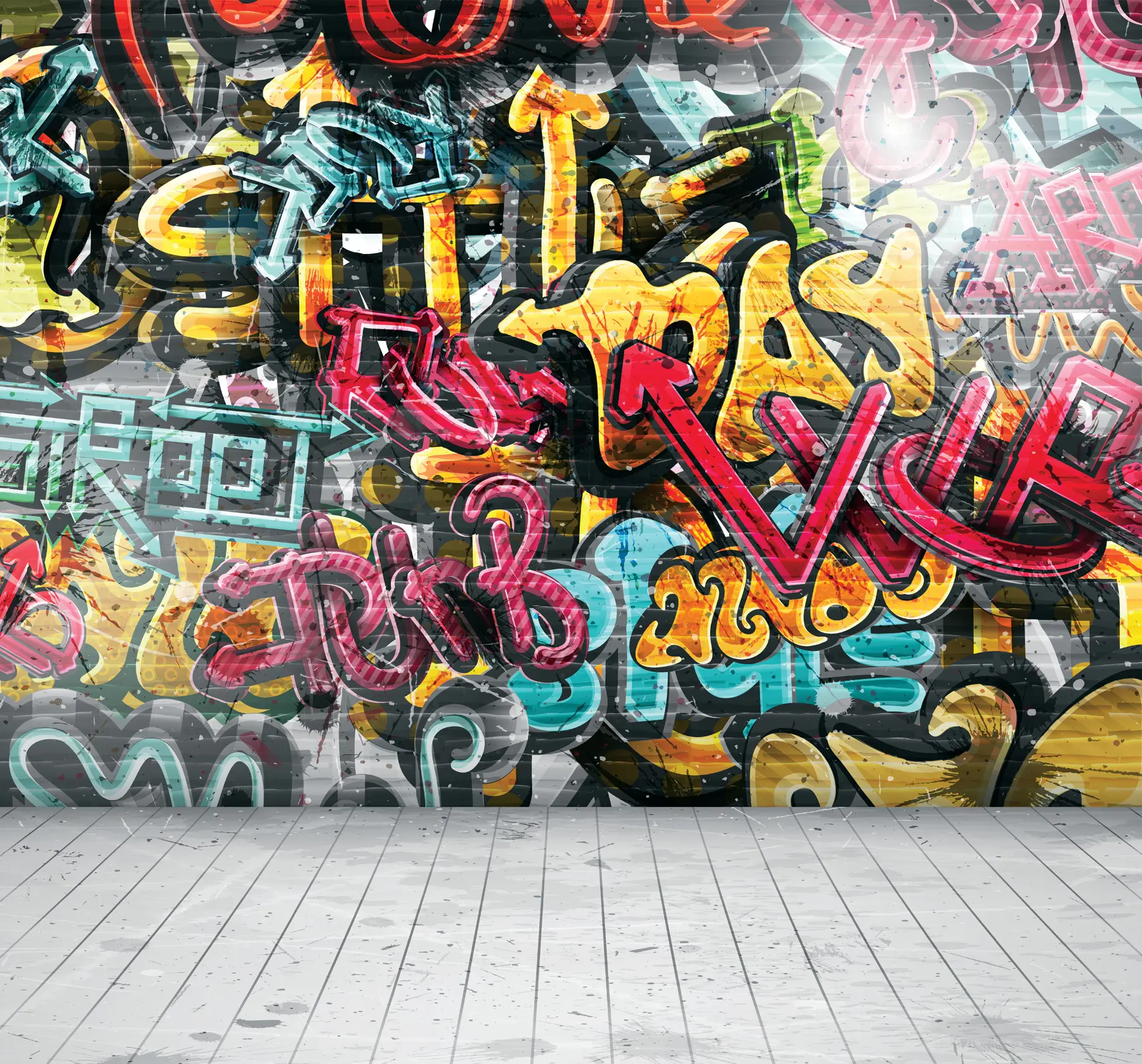 Wall Mural Photo Wallpaper Art paint, paint e graffiti u56045