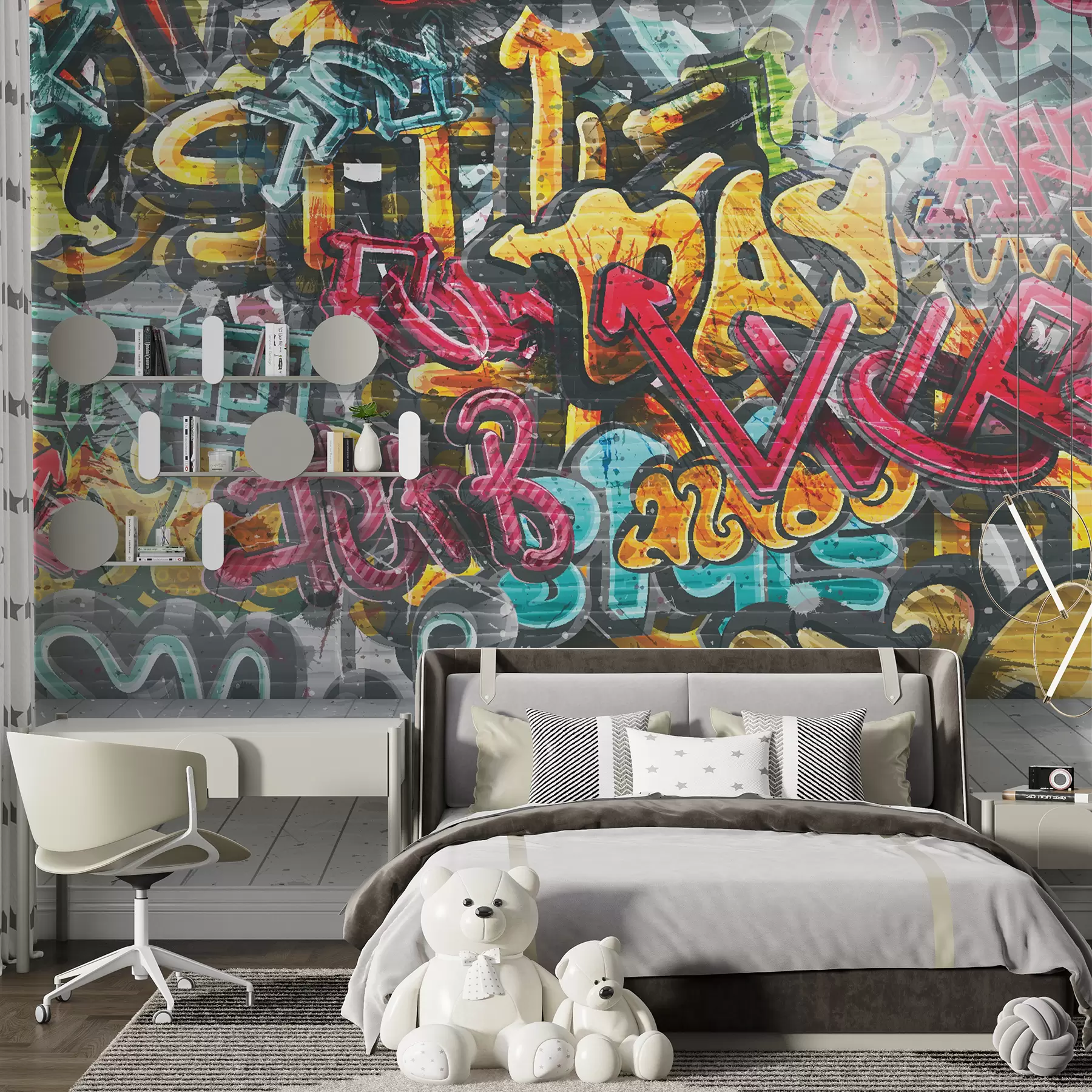 ESOWシルクスクリーンポスター BLACK 額付き graffiti ESOWシルクスクリーンポスター BLACK 額付き graffiti 版画