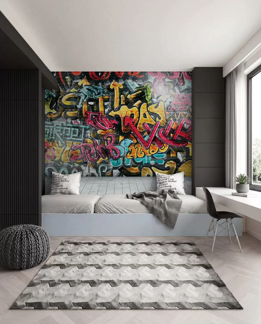 wall murals Graffiti in Full Colour u56045