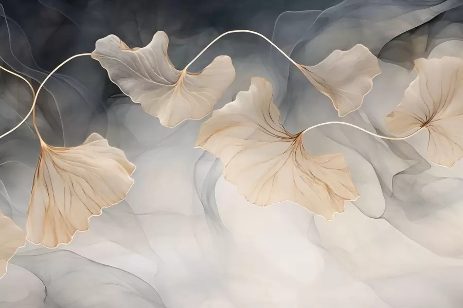 peintures murales Image abstraite de ginkgo w03511