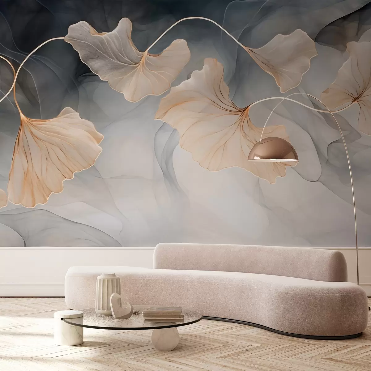 peintures murales Image abstraite de ginkgo w03511