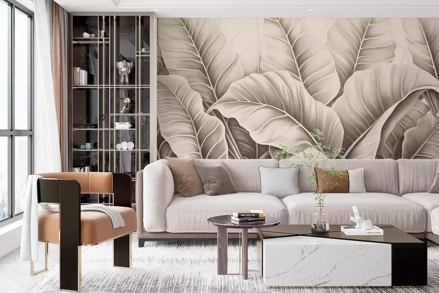 peintures murales Feuilles w03509