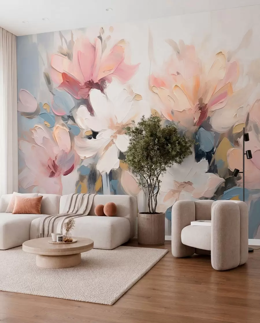 wall murals Painted Blossom w03575