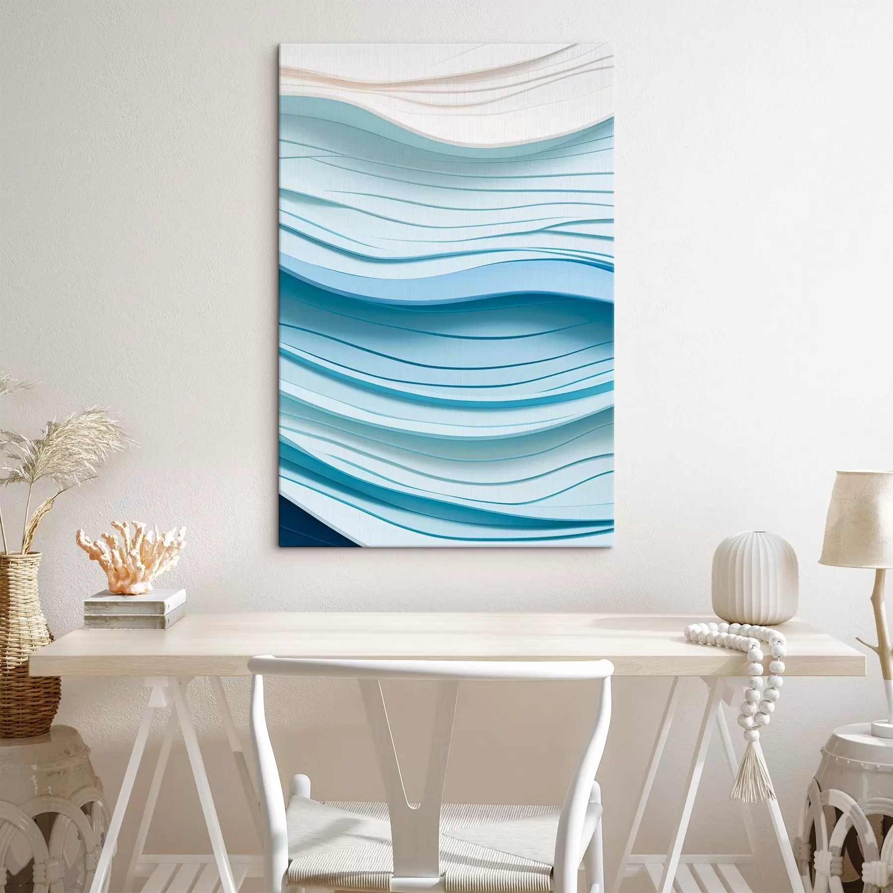 wall murals Gentle colour waves s43584