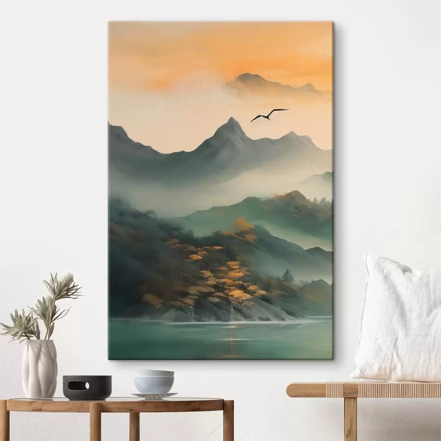 wall murals Mystic Mountain Dawn s43588