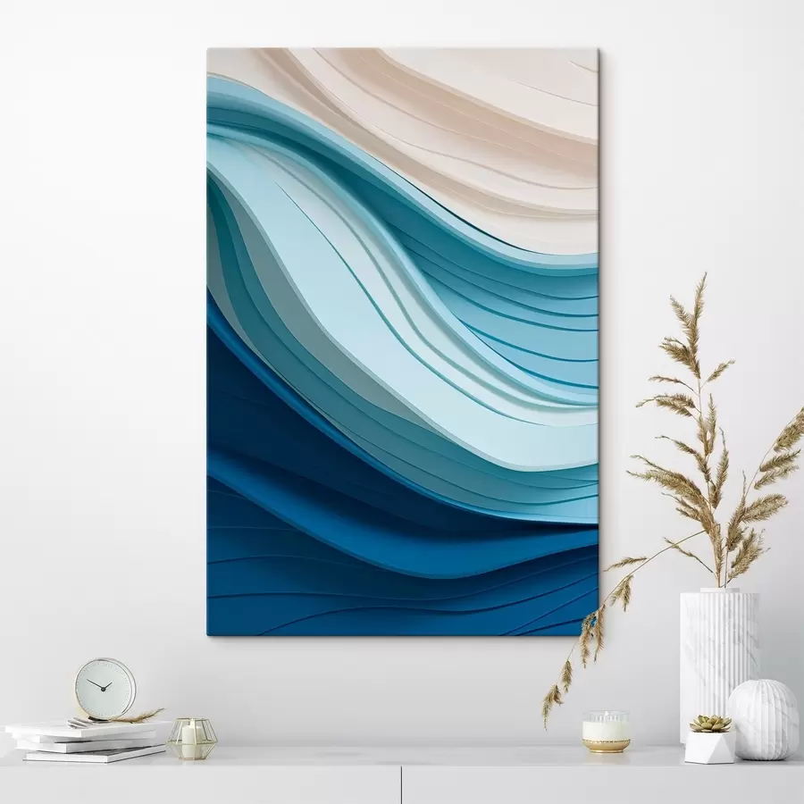 wall murals Gentle colour waves s43582