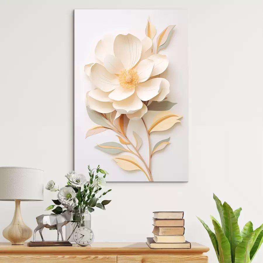 murales Elegante flor de papel s43569