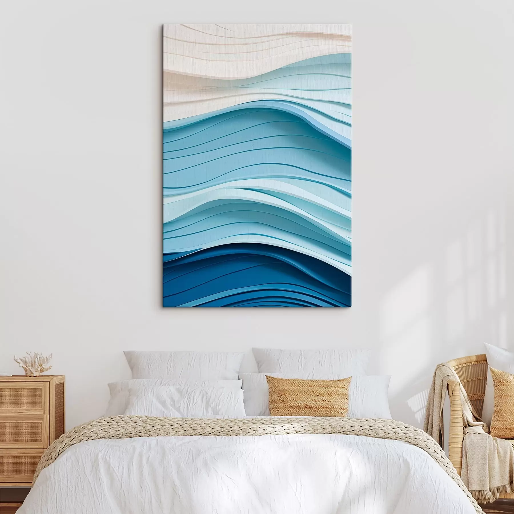 wall murals Gentle colour waves s43583