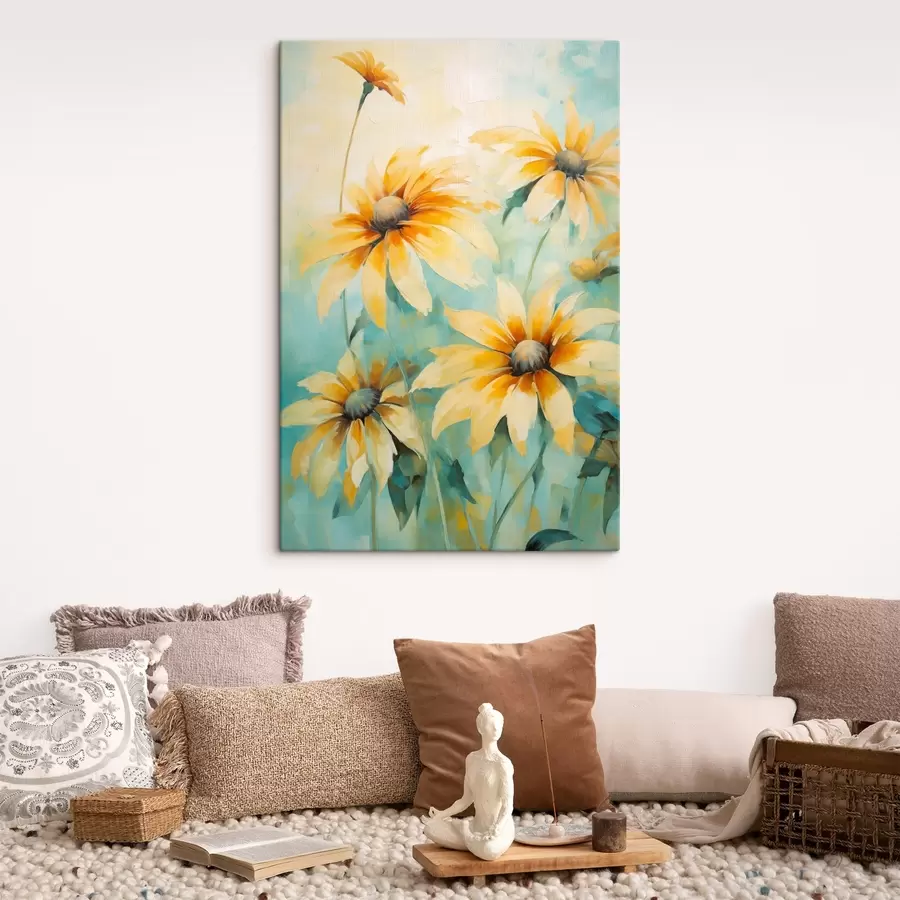 wall murals Sunlit Wildflowers s43555