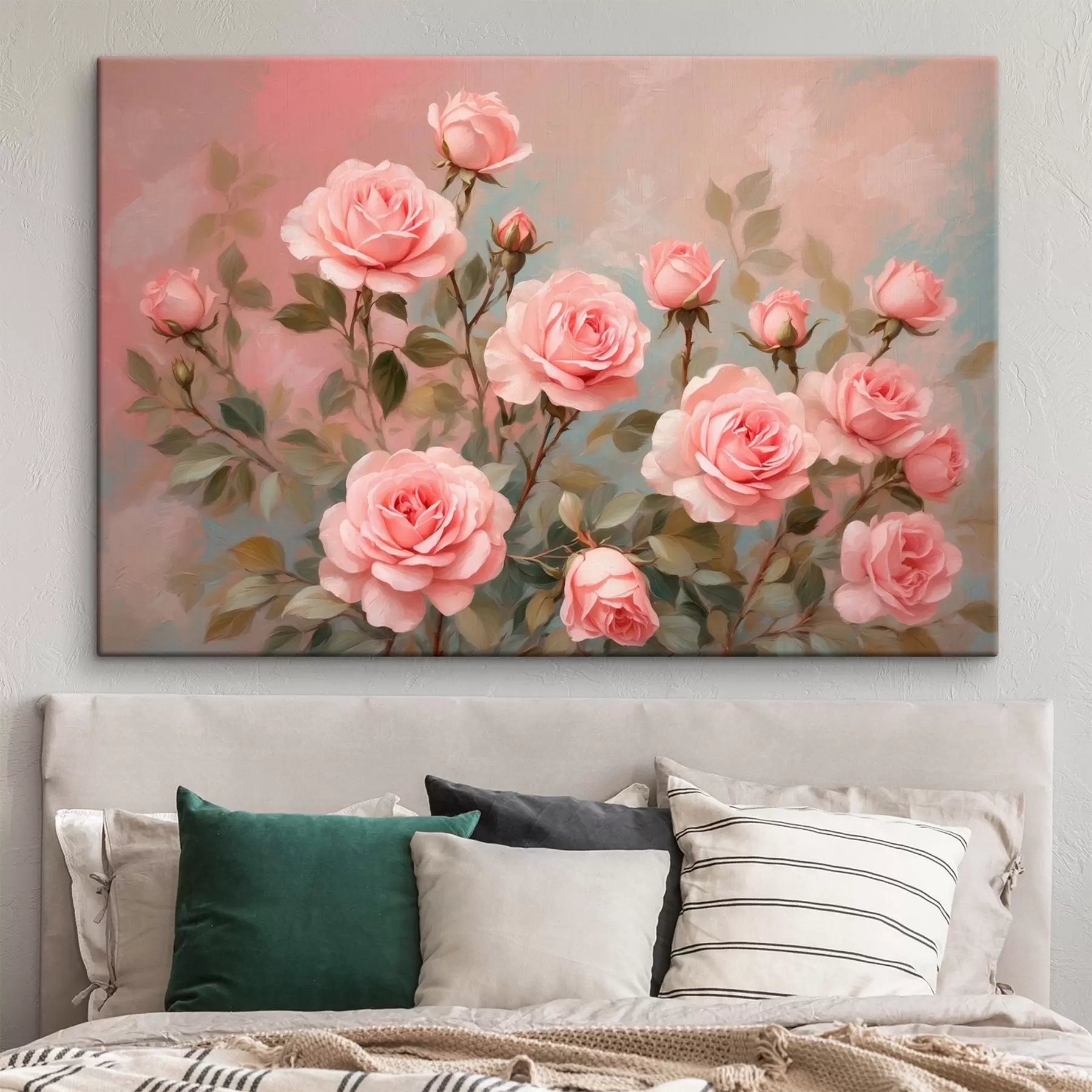 wall murals Roses on blurred background s43454