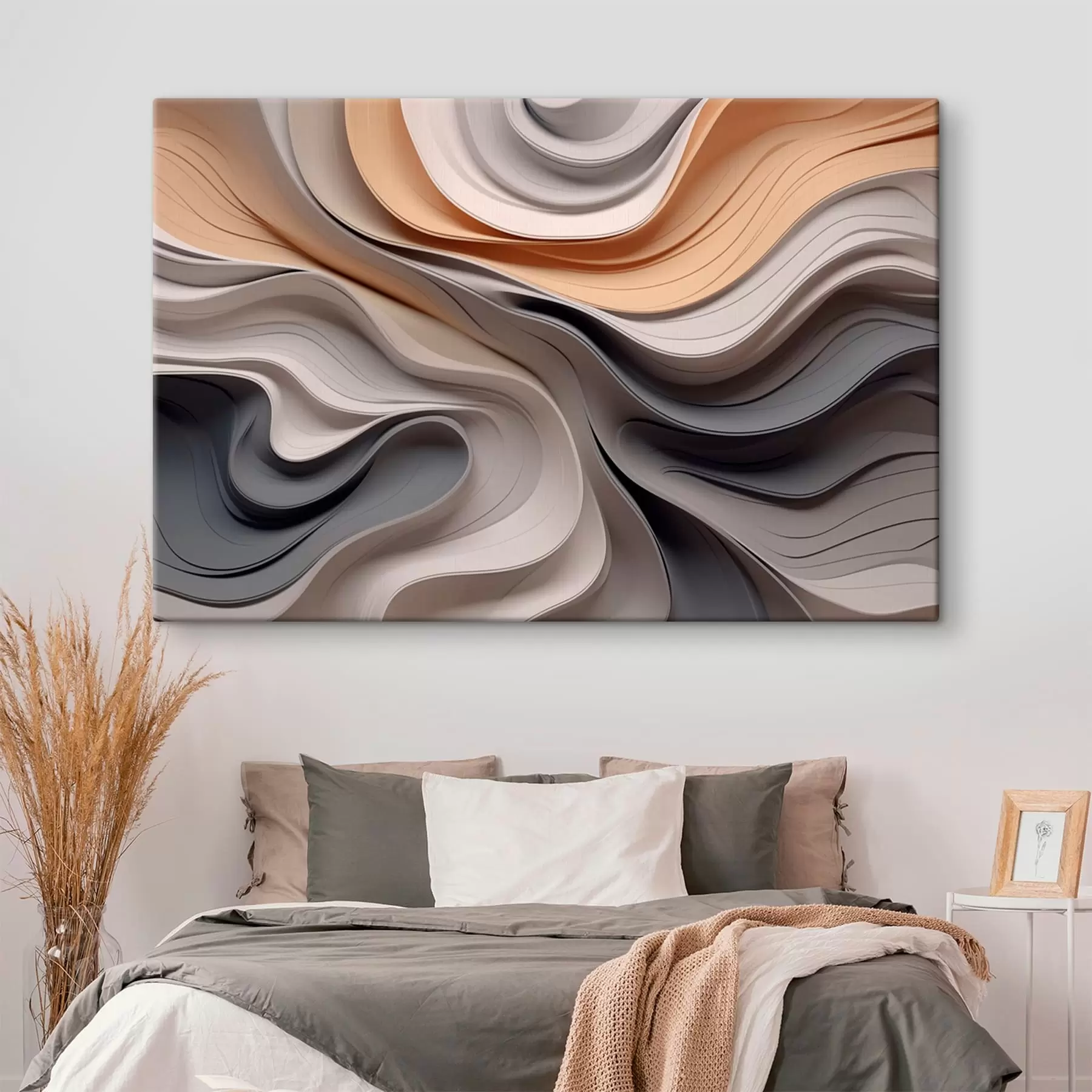 wall murals Stylish wave abstraction s43234