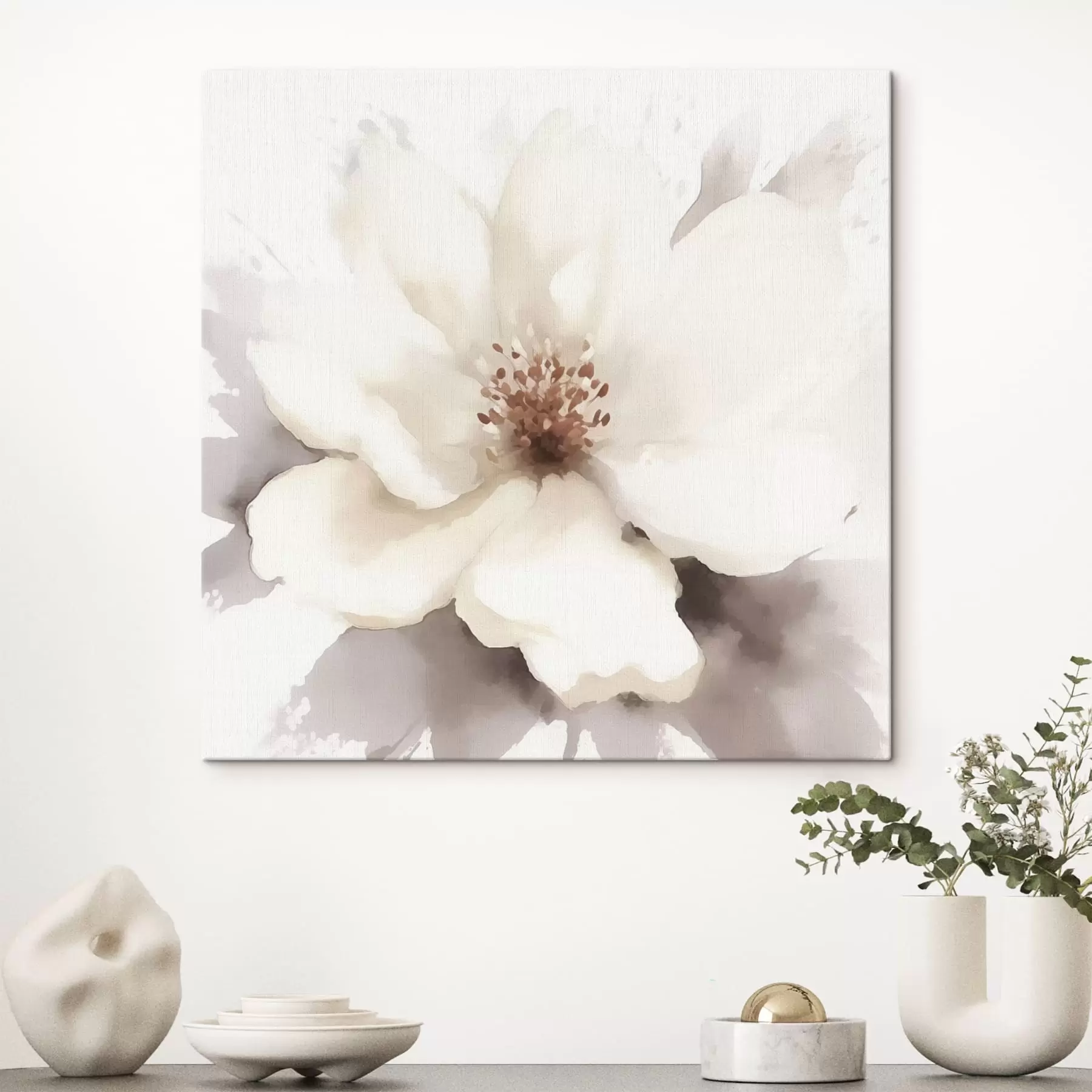 wall murals White flower s43484