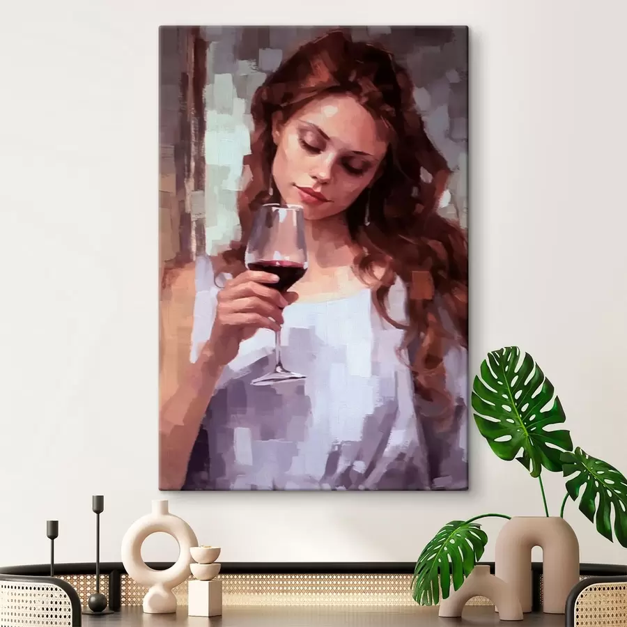 murales Chica con vino s43936