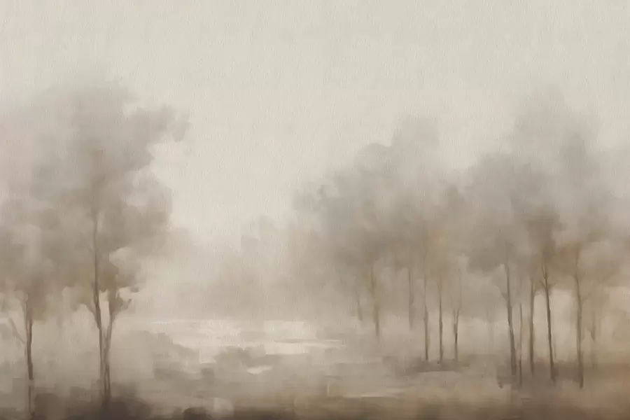 wall murals Abstract forest with sepia effect w03596