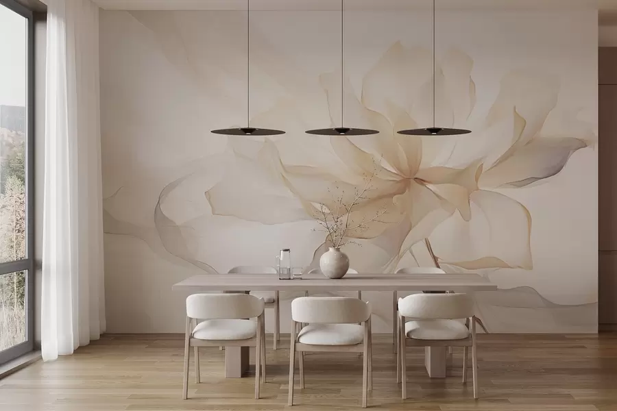 murales Flor de moda en colores pastel w03605