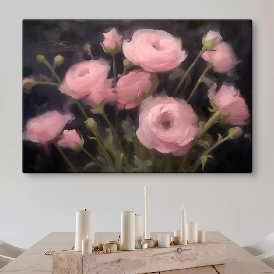 murales Flores rosas s43221