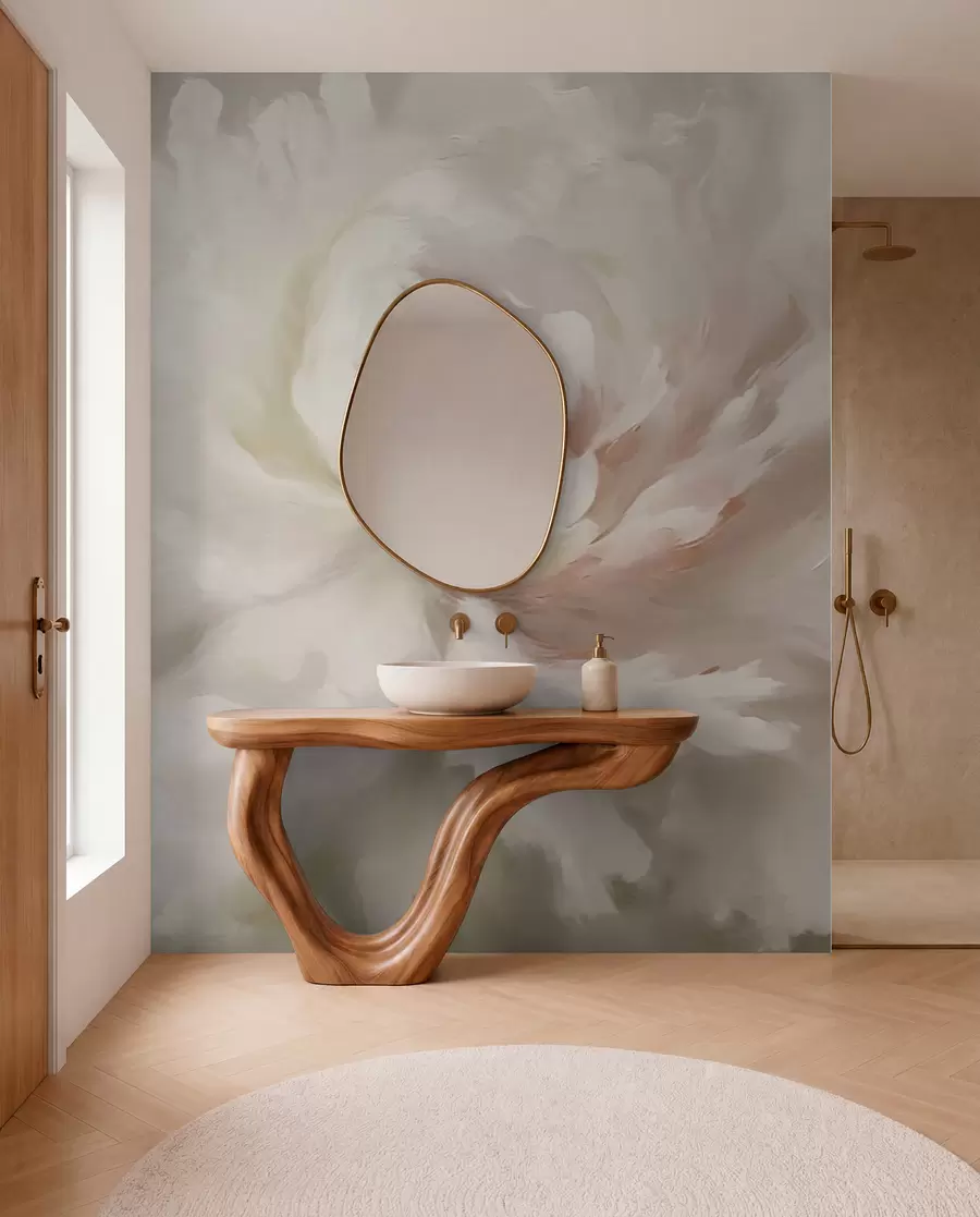 wall murals Big peony flower w03642