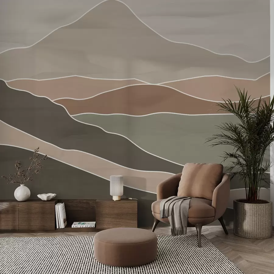 Wall Mural Photo Wallpaper Muted Horizons w03627v1
