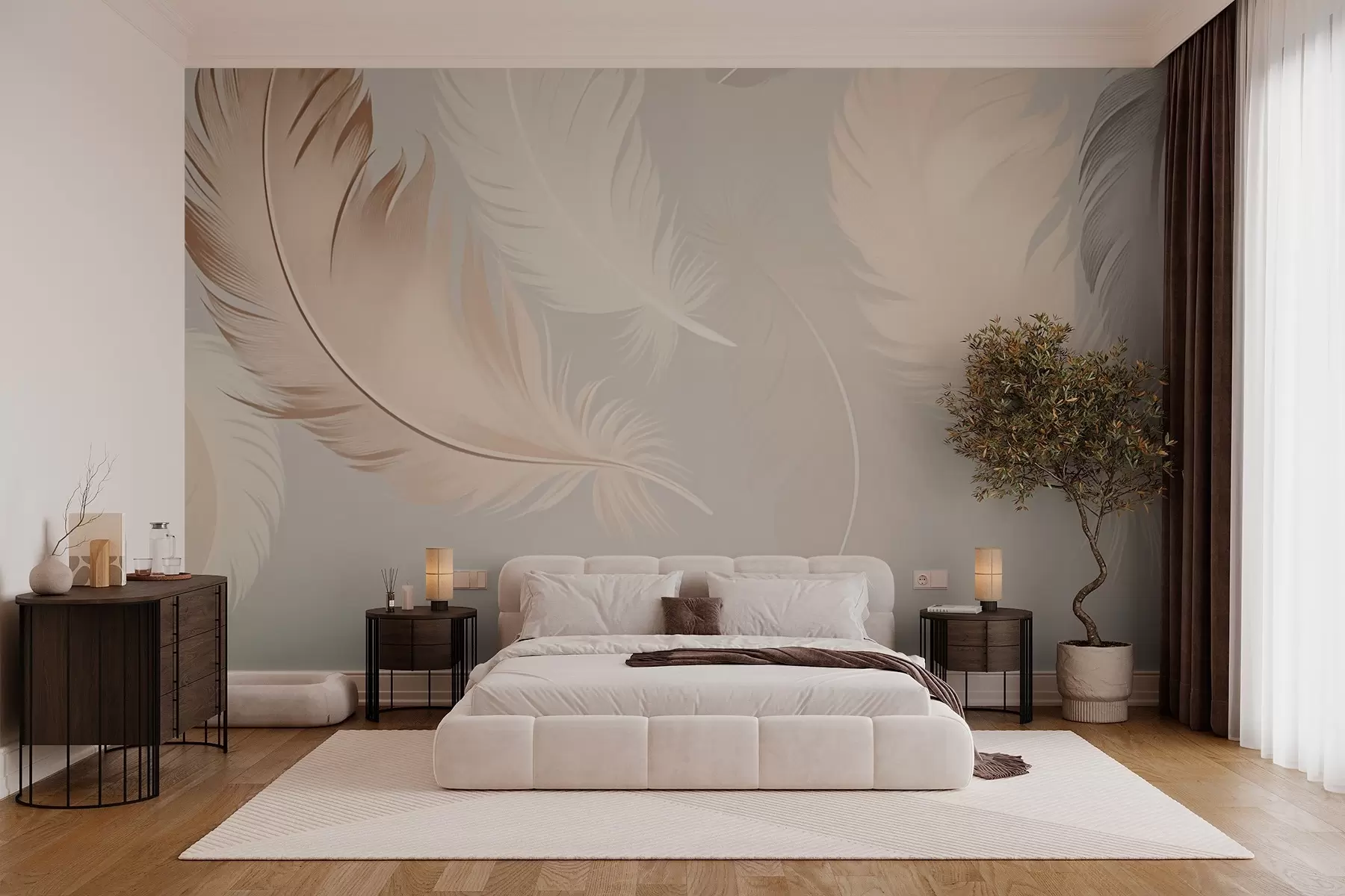 Wall Mural Photo Wallpaper Feathers w03595