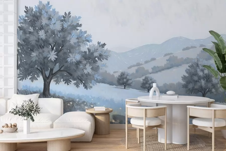 peintures murales Paysage peint à l'huile w03656v2