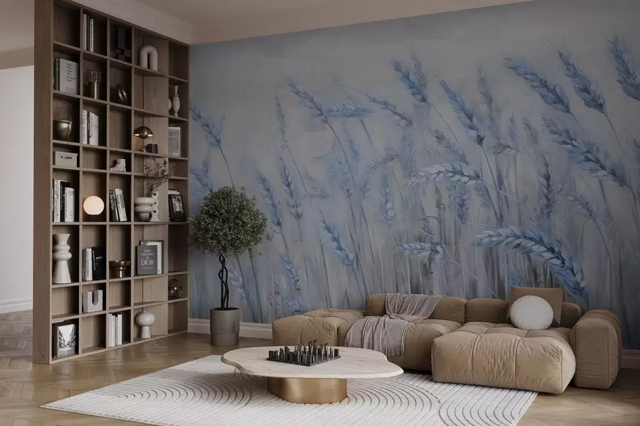 peintures murales Épillets peints sur un mur grunge w03660v1