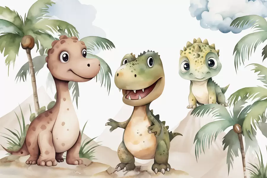 Wall Mural Photo Wallpaper Dinosaurs w03675