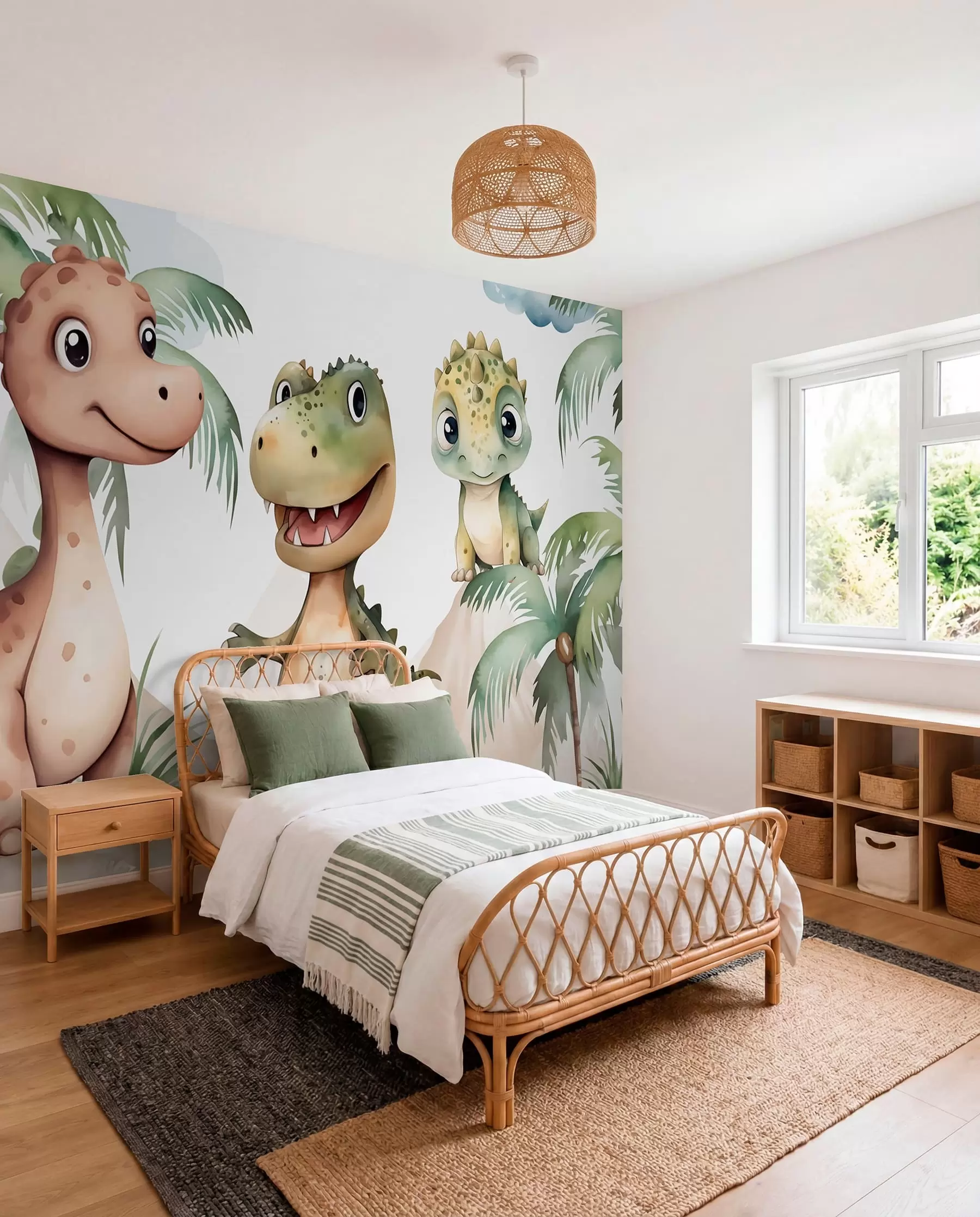 peintures murales Trois petits dinosaures w03675
