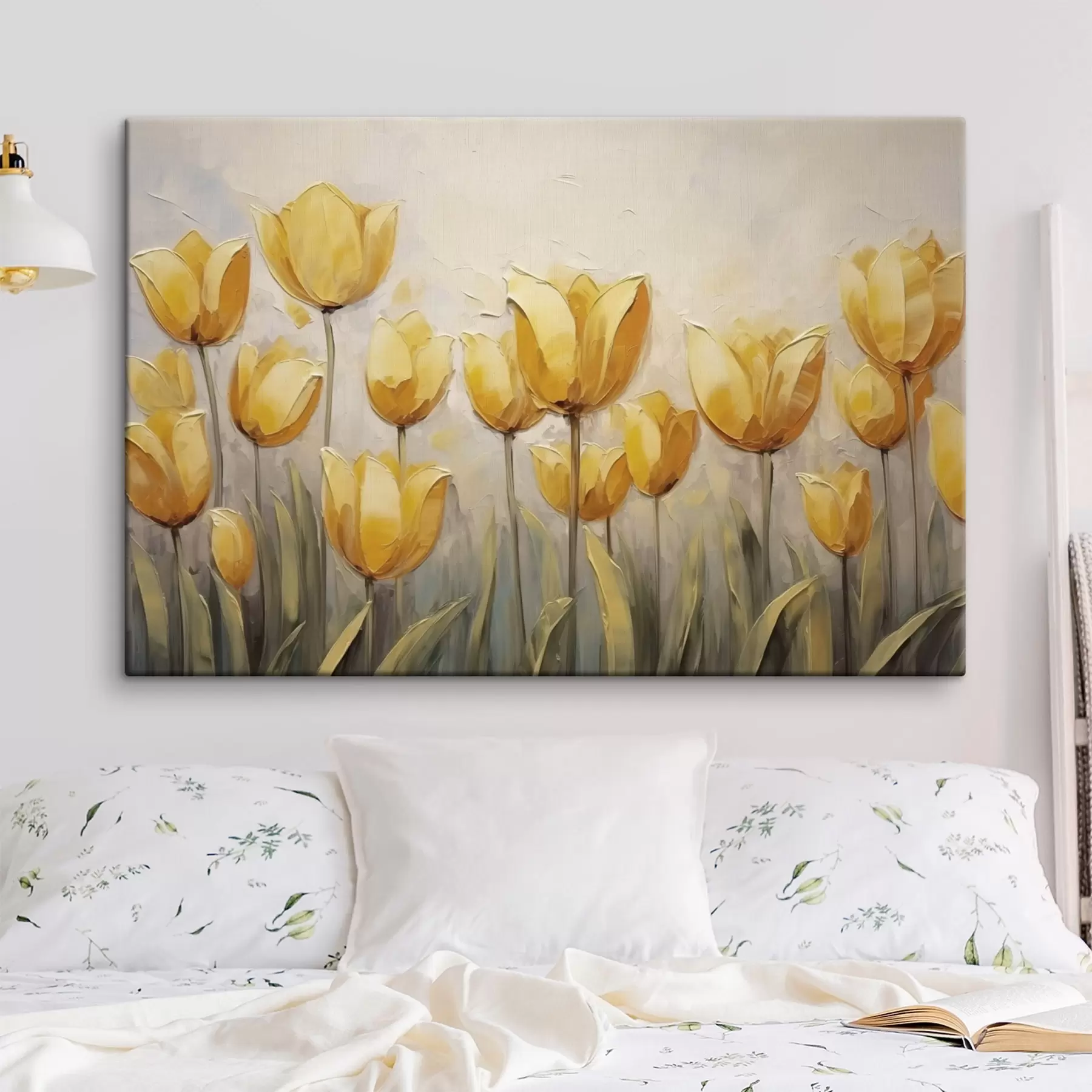 wall murals Yellow tulips s43977