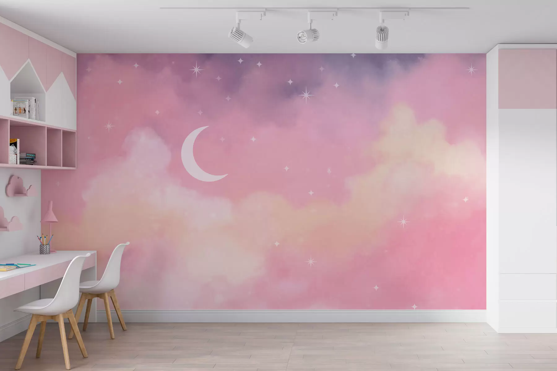 Wall Mural Photo Wallpaper Magical Pink Sky w03708