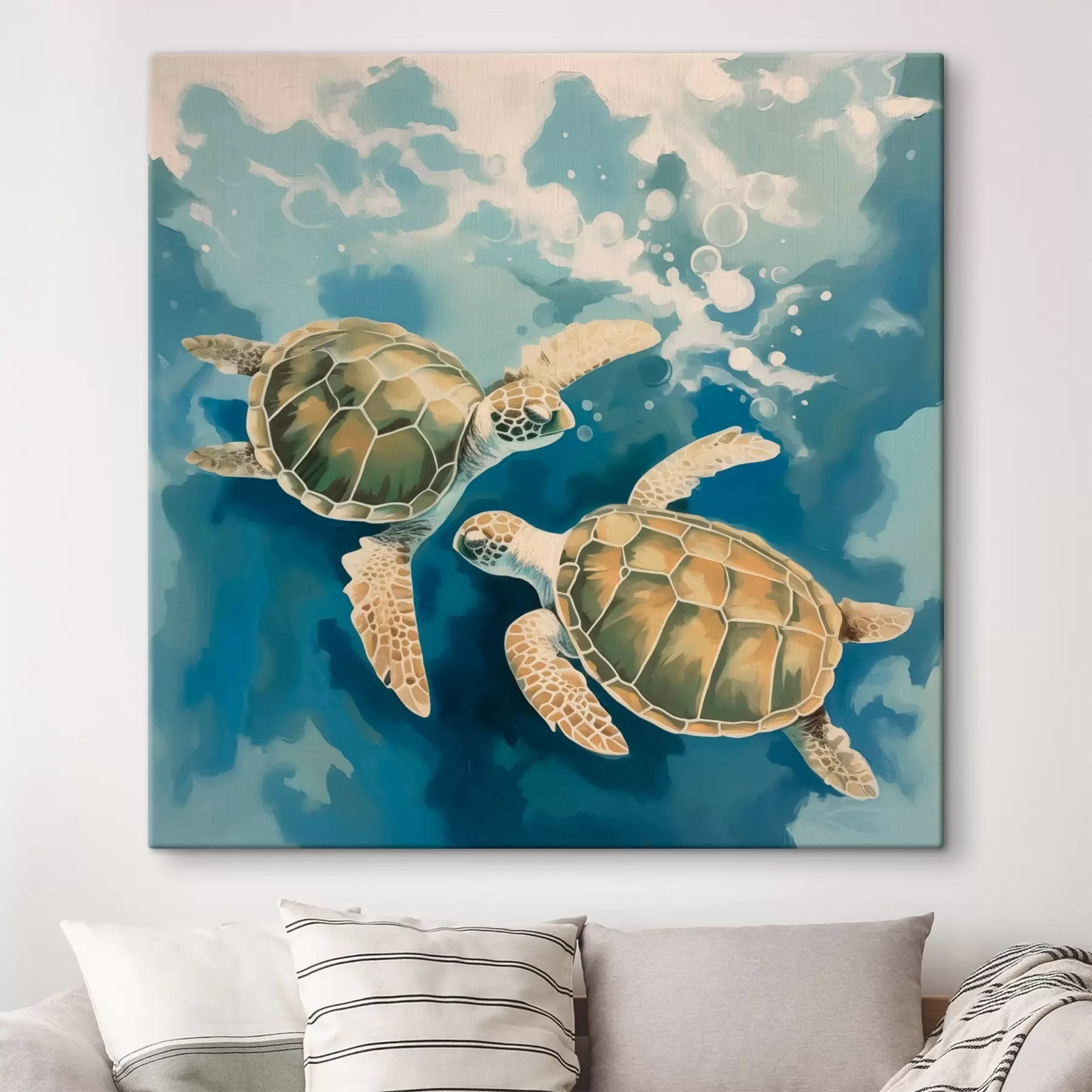 murales Las tortugas nadan s44034