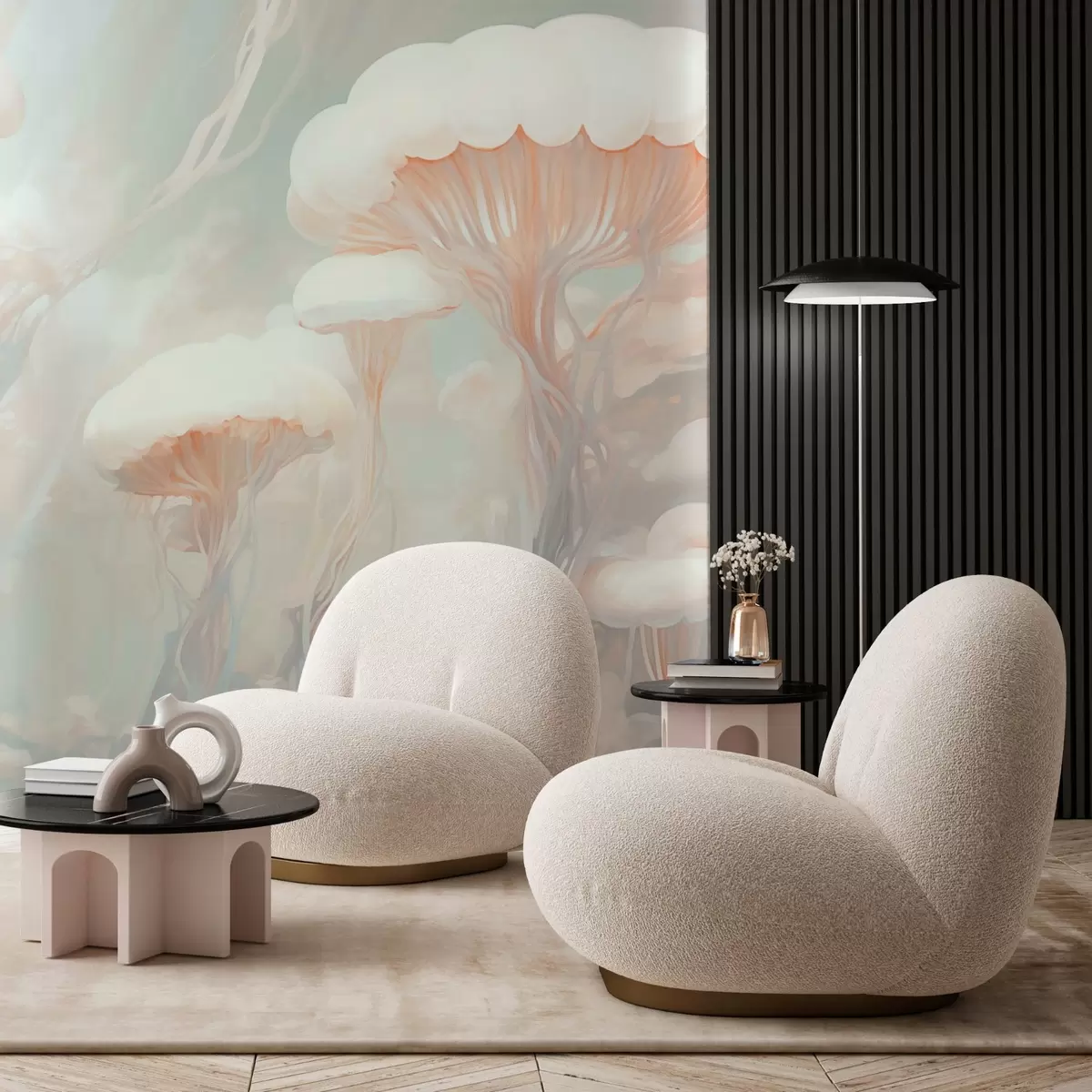 wall murals Abstract jellyfish w03773