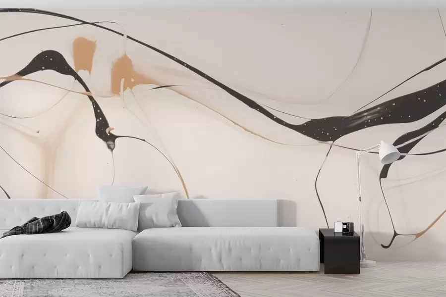 murales Líneas grises abstractas w03728