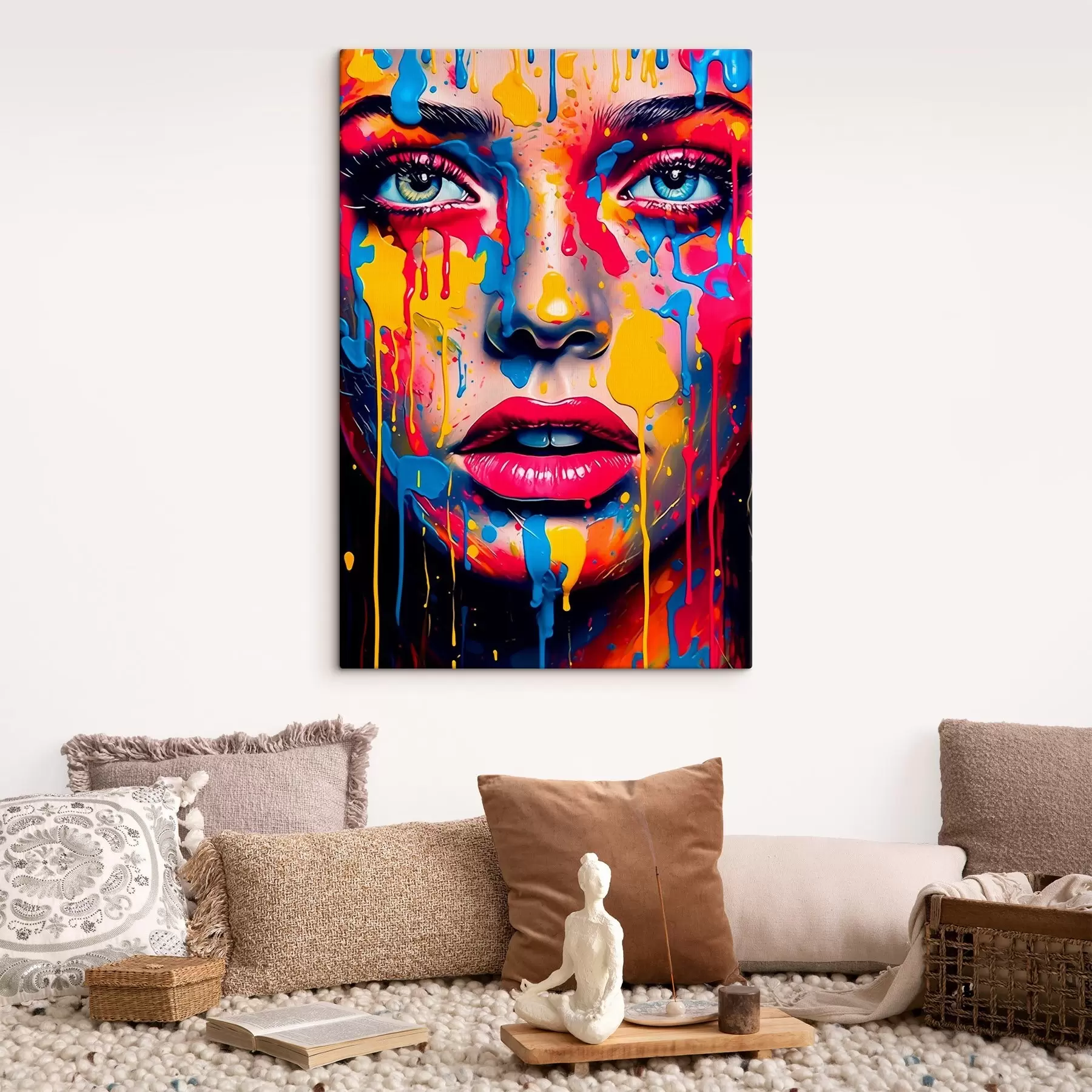murales Cara en pintura s44104