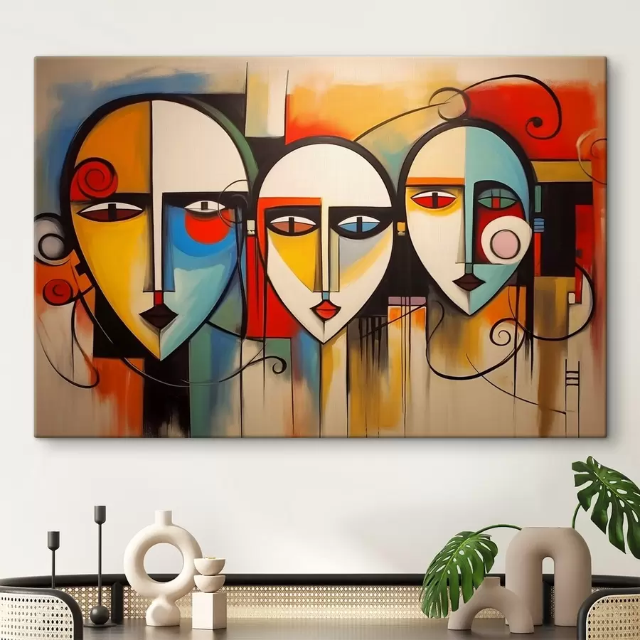 murales Caras abstractas s44118