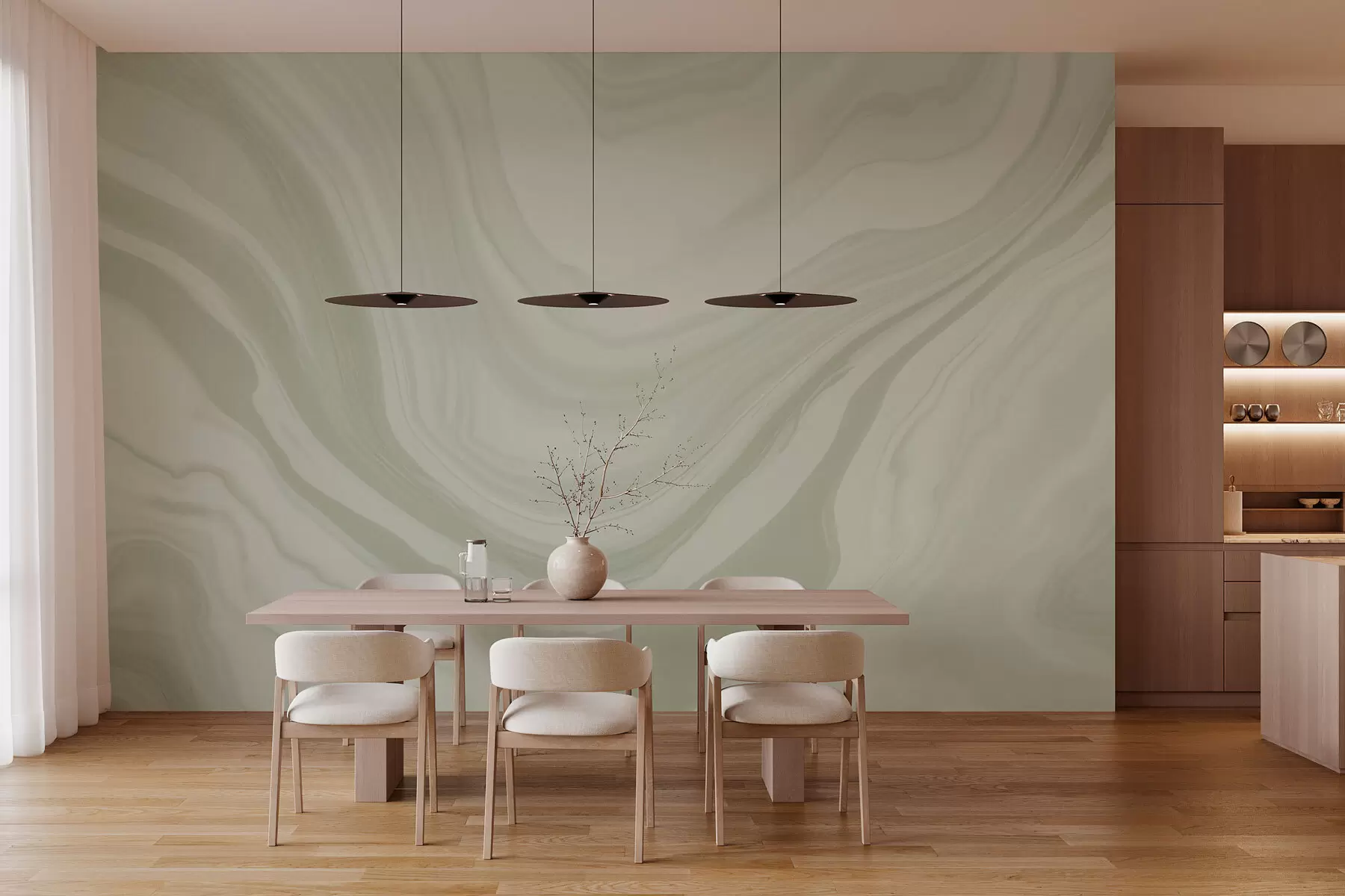 peintures murales Vagues abstraites w03744v2