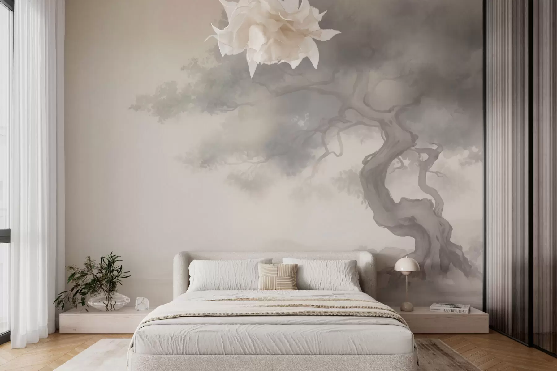wall murals Vintage Bonsai Tree w03749