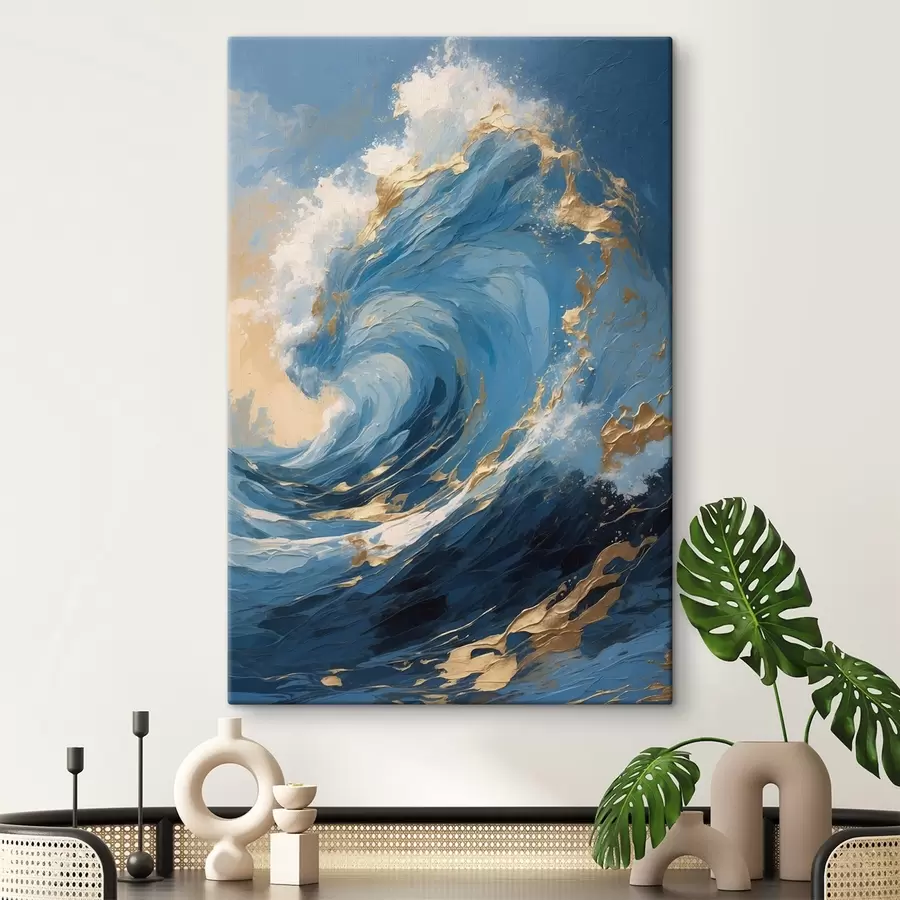 wall murals Rising tsunami s44084