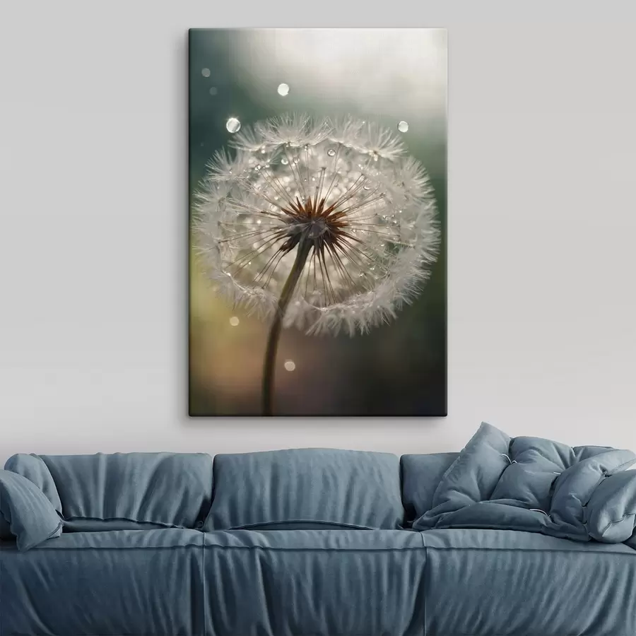 wall murals Dandelion on blurred background s44097