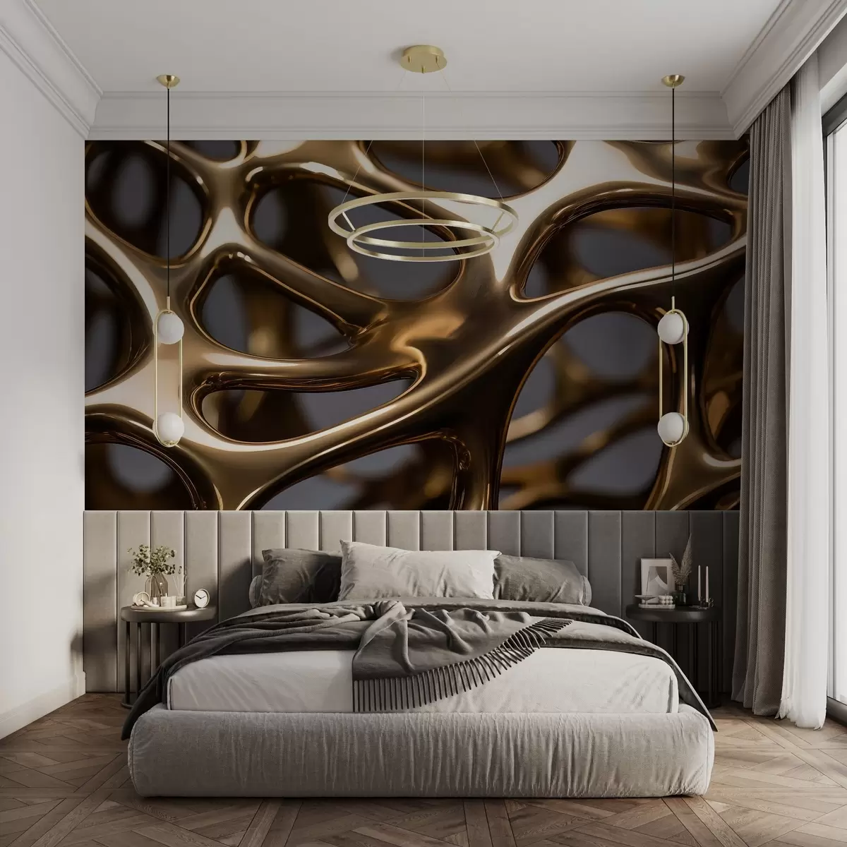 Wall Mural Photo Wallpaper Large volumetric patterns w03816