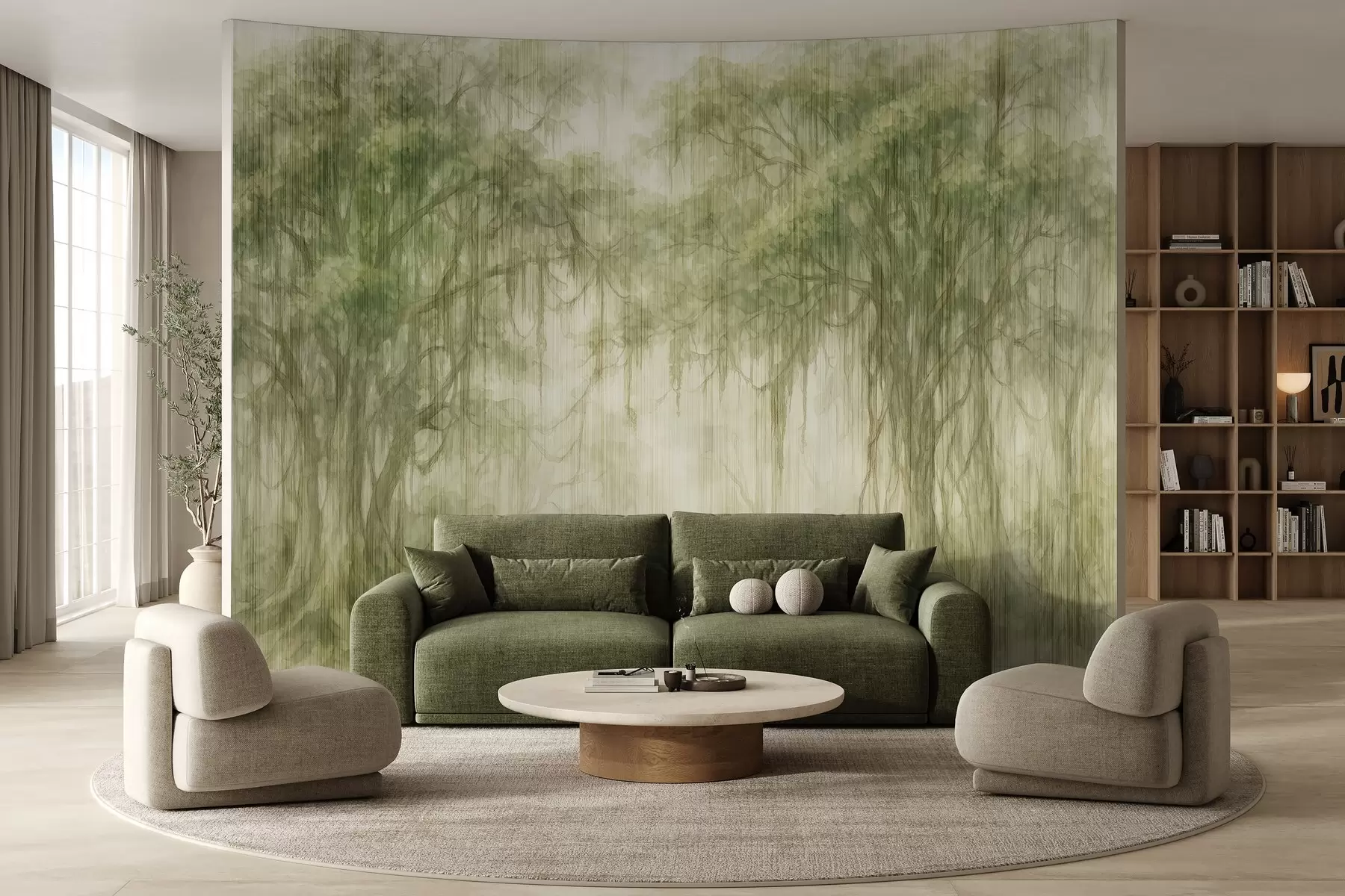 peintures murales Arbres abstraits w03819