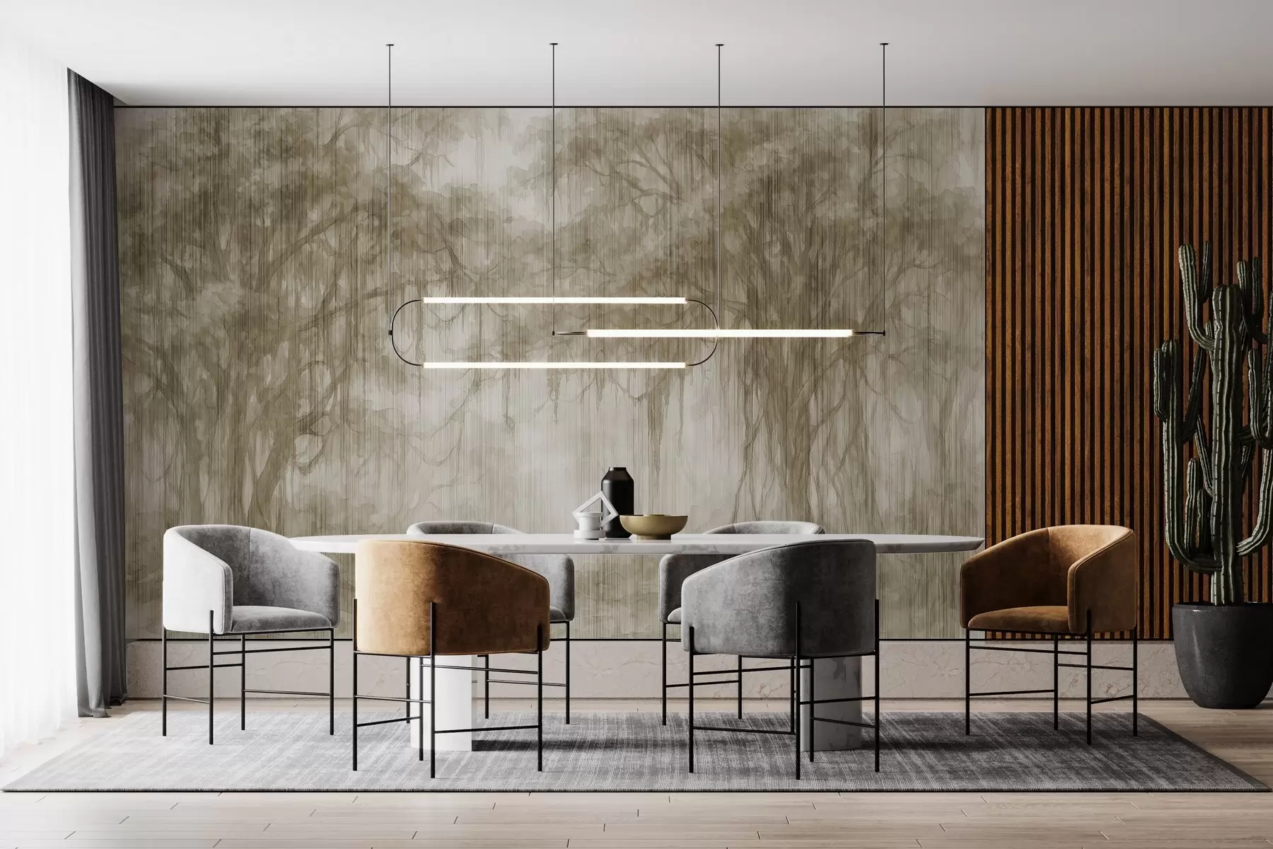 peintures murales Arbres abstraits w03819v1