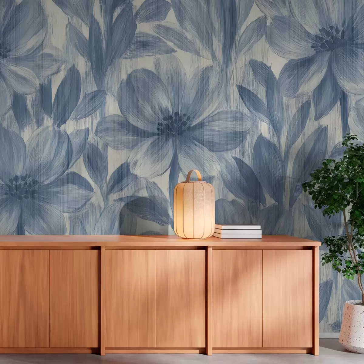 Wall Mural Photo Wallpaper Stylish watercolor flowers w03821