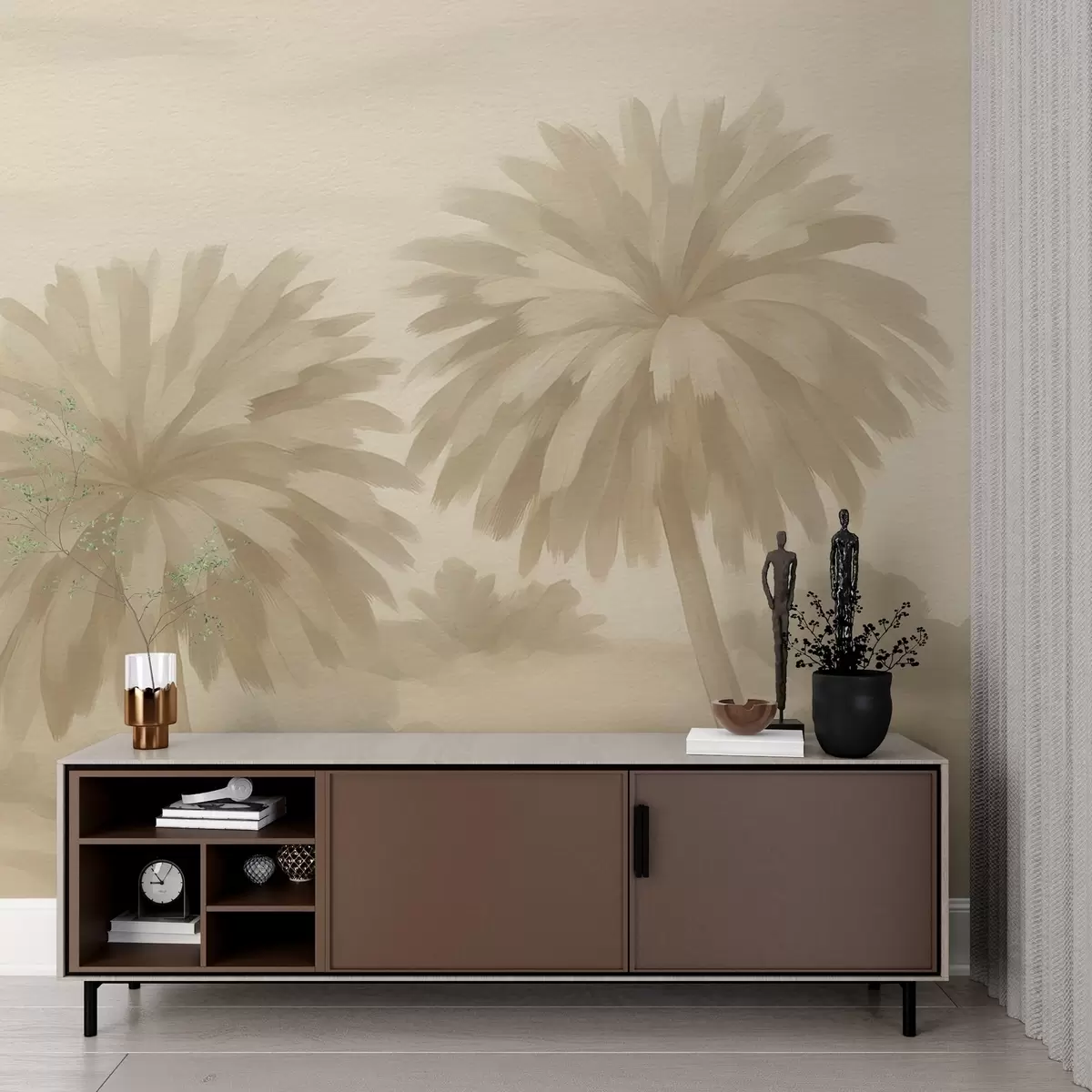 murales Paisaje en acuarela w03824v1