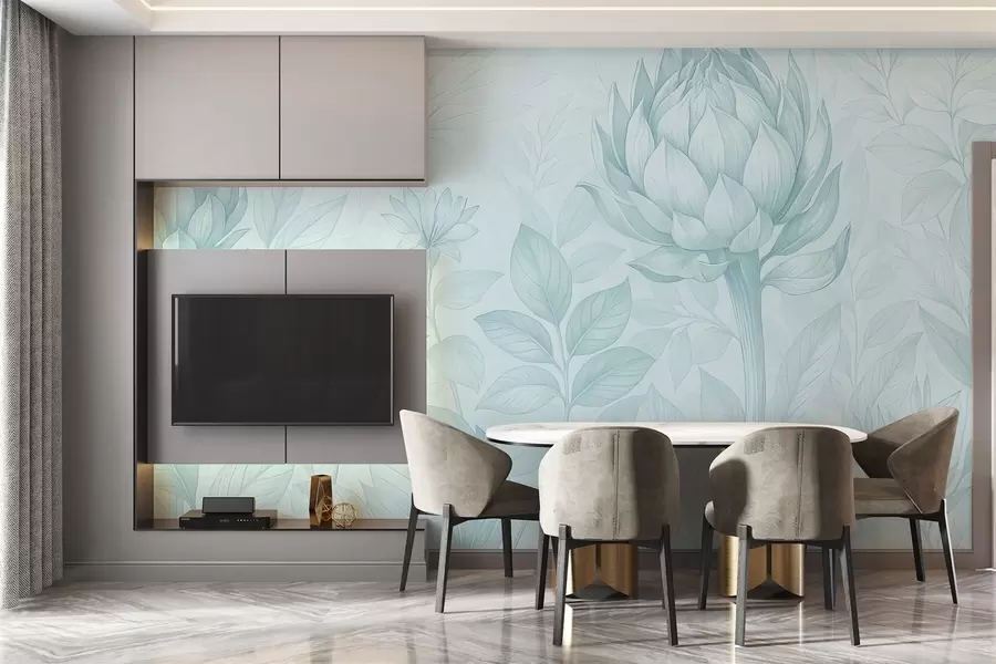 Wall Mural Photo Wallpaper A delicate bouquet of various plants w03825v1