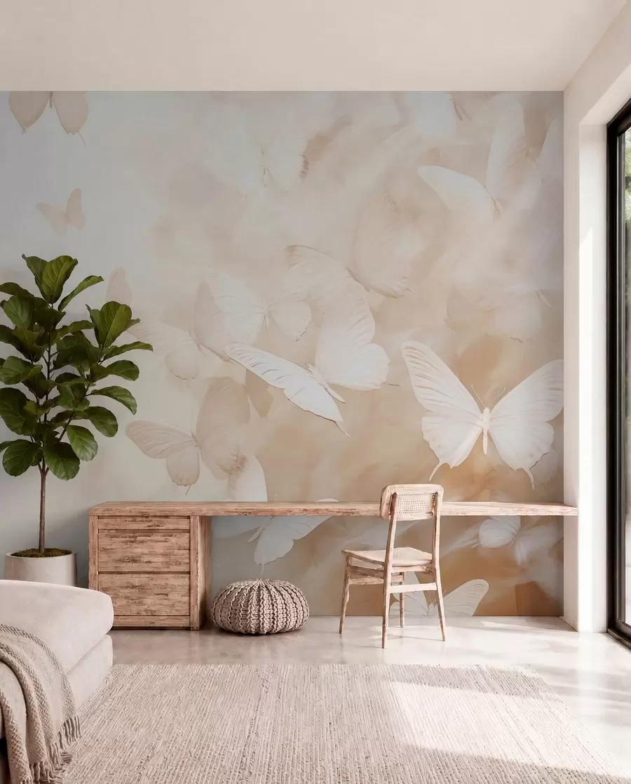 peintures murales Butterflies w03841