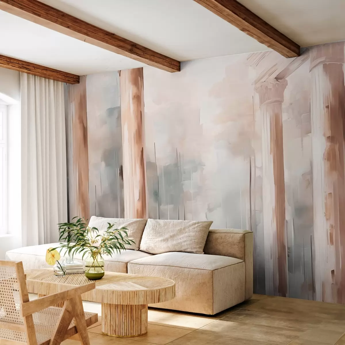 wall murals Abstract columns w03844