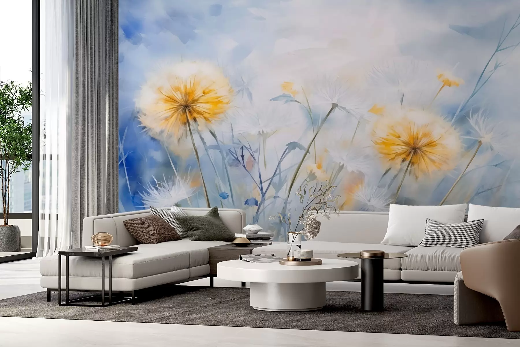 Wall Mural Photo Wallpaper Dandelions w03845