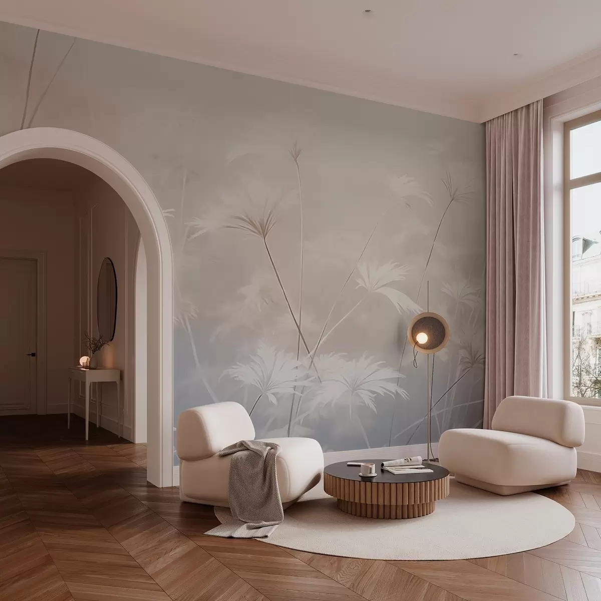 wall murals Herbs in vintage style w03840